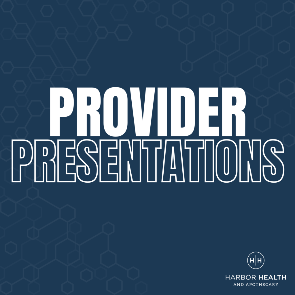 Provider Presentations